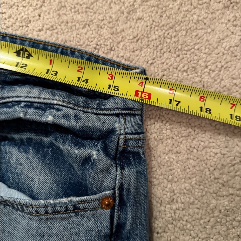 Lucky Brand Blue Distressed Flare Jeans - Picture 5 of 5